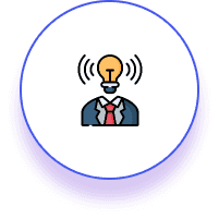 Glowing bulb icon representing skill enhancement and job-specific training