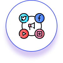 Icons representing digital fluency and workplace efficiency